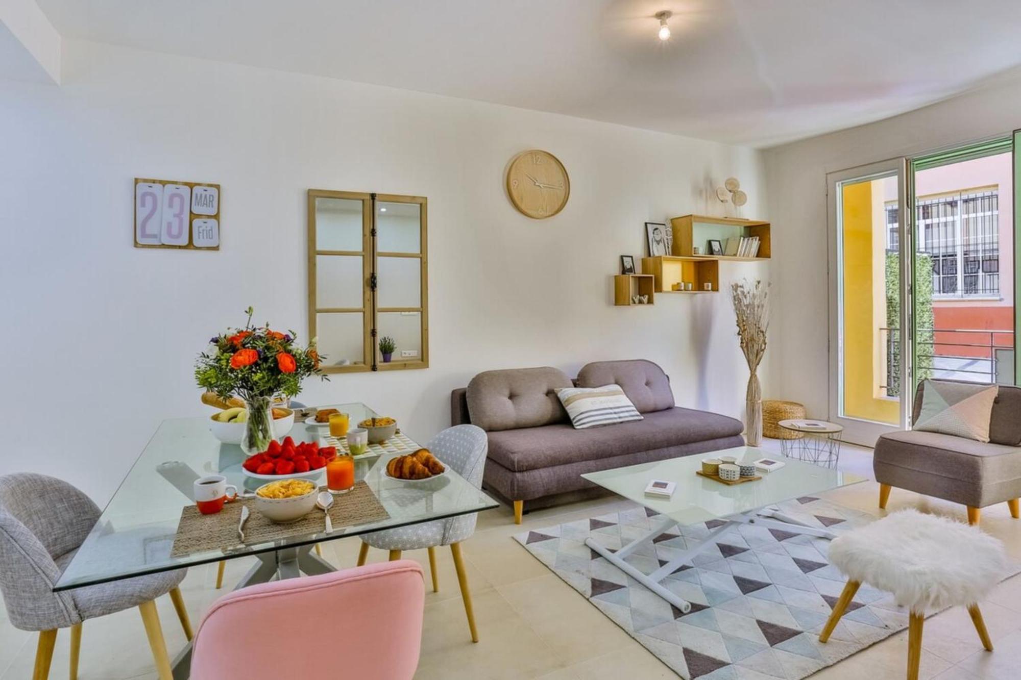 France 82 Tp -1 Min From The Sea - Terrace - Parking Apartment Nice Luaran gambar