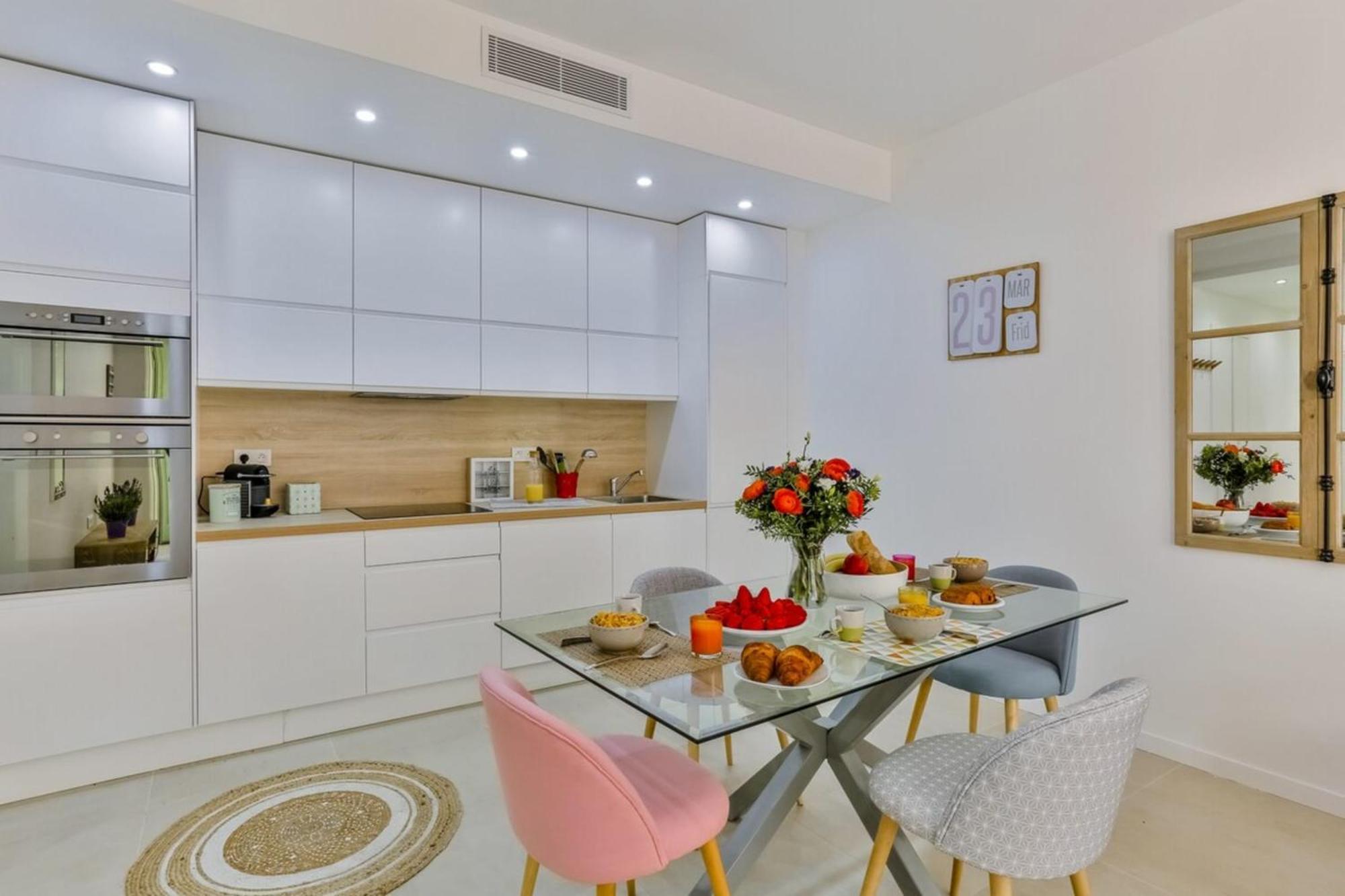 France 82 Tp -1 Min From The Sea - Terrace - Parking Apartment Nice Luaran gambar