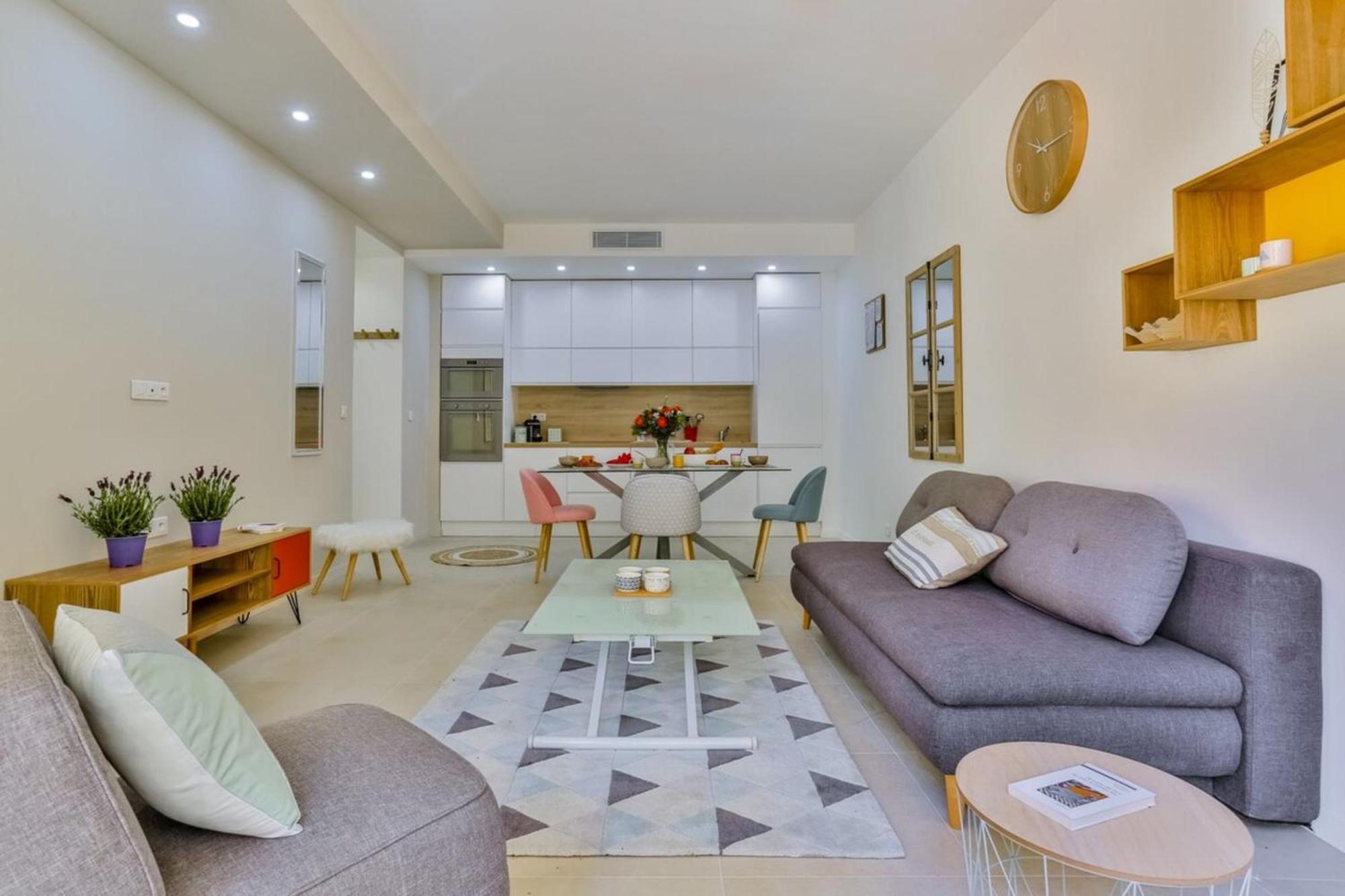 France 82 Tp -1 Min From The Sea - Terrace - Parking Apartment Nice Luaran gambar